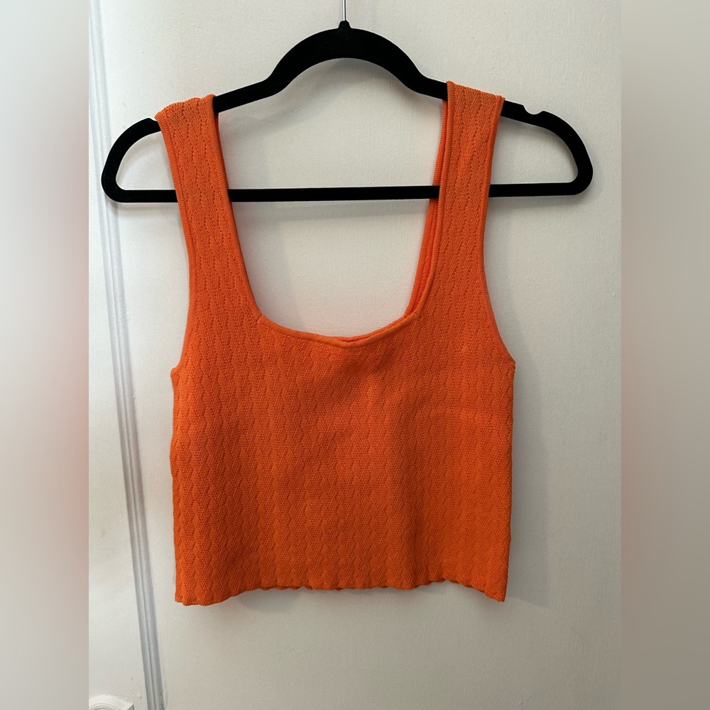 Kerisma Orange Knit Tank Top size M